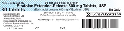 Cs174-a2 Repackaged Etodolac (Cs174 A2 Repackaged Etodolac)